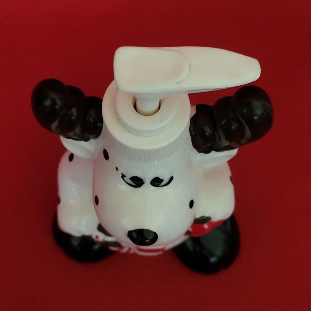 Ceramic Christmas Reindeer Soap Lotion Dispenser for Kitchen Bath